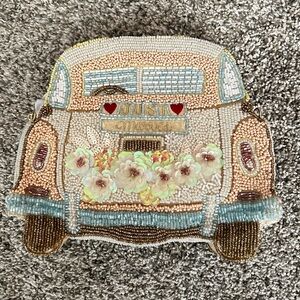 💍💍Rare Beaded Just Married Car Clutch/Crossbody